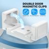 FlyCoco Double Door Magnetic Management Cable Clips, [Cable Smooth Adjustable] Adhesive Cable Clips Holder for Charger Wire, USB Cord, Office, Car, Desk Accessories, 6 Pack view 3