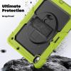 Yohryi Case for iPad Air 13-inch (M2, 2024 Release), 3 Layers Upgraded Protection Heavy Duty Case with Built-in Screen Protector & 360 Rotating Stand & Shoulder Strap & Handle,C view 2