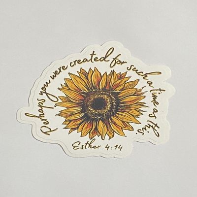 ANHGLORYPAPER Pack 3 Esther 4 14 Perhaps You were Born for Such A Time As This Retro Sticker 3""