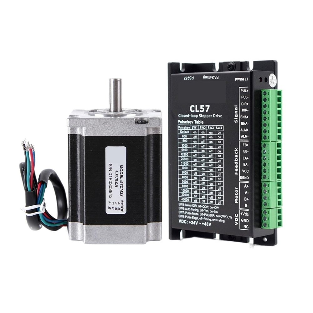 Huayong motor driver 2 Phase 57 Series NEMA23 Step Motor Sets 57CM06 57CM13 57CM23 57CM26 + Driver DM542S Input Voltage VDC20-50V(57CME26 with CL57)