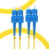 KeepFly Fiber SMF Fiber Optic Cable,OS2 SC to SC Fiber Patch Cable 2m(7ft),1G/10G 9/125m Singlemode Duplex Fiber Jumper Cable,SC-SC/UPC Fiber Optic Ethernet Patch Cord LSZH(Yellow) view 1
