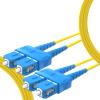 KeepFly Fiber SMF Fiber Optic Cable,OS2 SC to SC Fiber Patch Cable 2m(7ft),1G/10G 9/125m Singlemode Duplex Fiber Jumper Cable,SC-SC/UPC Fiber Optic Ethernet Patch Cord LSZH(Yellow) view 3