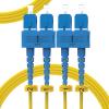 KeepFly Fiber SMF Fiber Optic Cable,OS2 SC to SC Fiber Patch Cable 2m(7ft),1G/10G 9/125m Singlemode Duplex Fiber Jumper Cable,SC-SC/UPC Fiber Optic Ethernet Patch Cord LSZH(Yellow) view 4