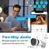 8CH 3MP Wireless WIFI Security Camera System with Two Way Audio, Outdoor 1296P HD Surveillance Cameras Kit with Color Night Vision, Motion Detection, with 2T Hard Drive view 3