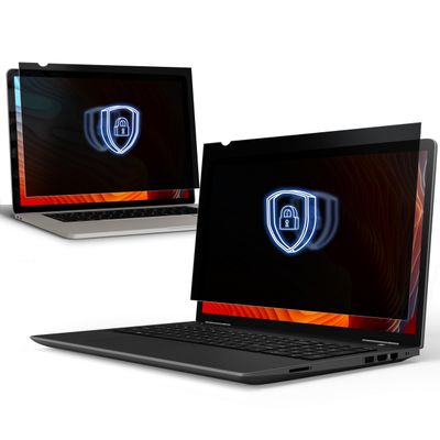 [2 Pack] 15.6 Inch 16:9 & [1 Pack] 14 Inch 16:9 Computer Privacy Screen Filters for Widescreen Monitors - Anti-Glare - Anti-Scratch Protector- Desktop Privacy Screen Bundle