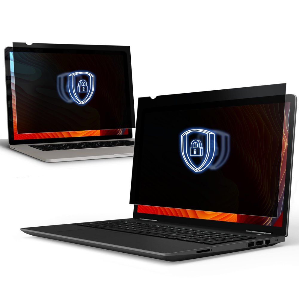 [2 Pack] 15.6 Inch 16:9 & [1 Pack] 14 Inch 16:9 Computer Privacy Screen Filters for Widescreen Monitors - Anti-Glare - Anti-Scratch Protector- Desktop Privacy Screen Bundle