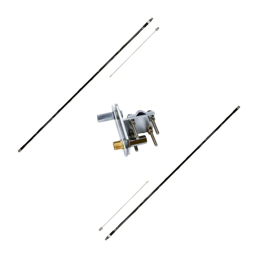 Intellitron Dipole Antenna Kit - includes 3 Items - Dual MA-2006T 6m Ham Sticks with Matching Intellitron AA-1602 Dipole Mounting Bracket, ZIN-DIPOLE-06