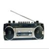 Retro Boombox, Convert Cassettes to USB/SD, Radio Cassette Player Recorder, USB/Micro SD Slots, Headphone Jack, Built-in MicrophoneBlack view 1