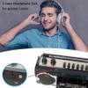 Retro Boombox, Convert Cassettes to USB/SD, Radio Cassette Player Recorder, USB/Micro SD Slots, Headphone Jack, Built-in MicrophoneBlack view 4