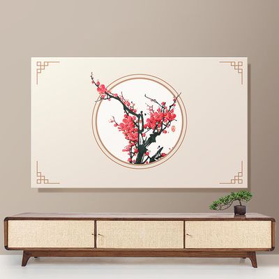 50 Inch LCD TV Dust Covers Resistant Living Room Wall-mounted Cover European Style Decor Furniture Pad(Size:70-75IN,Color:C)