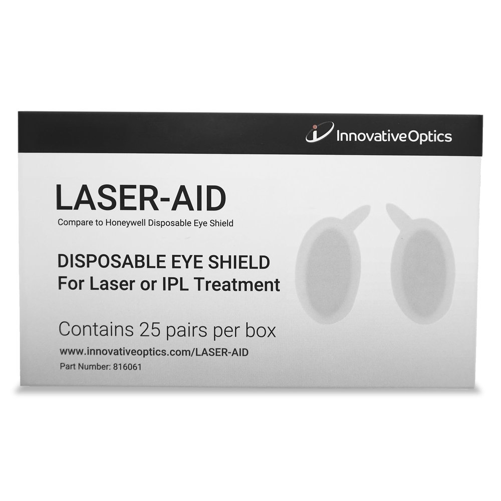 Innovative Optics Laser-Aid Disposable Eye Shields - Precision Protection for Medical Lasers | Easy Application | Hygienic Safety