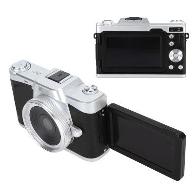 Wisoqu 4K Digital Camera for Photography, 68MP Vlogging Camera with 3.0 Inch Screen, 180 Flip Screen, 20X Digital Zoom, Support Portrait Beauty, Color Filters (Black)