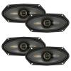 KICKER 4x10 150 Watt Peak Power 4-Ohm 2-Way Thin-Mount Car Audio Speakers (Qty 4) view 1