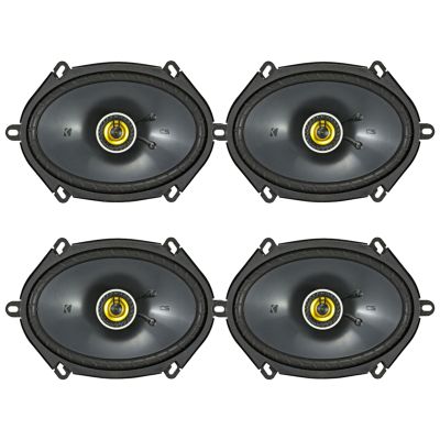 KICKER 6x8 225 Watt Max Power 4 Ohm 2-Way Car Audio Speakers (Qty 4)