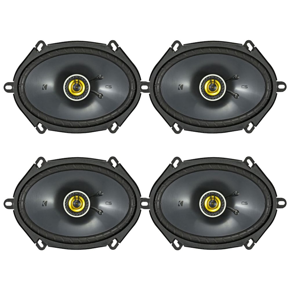 KICKER 6x8 225 Watt Max Power 4 Ohm 2-Way Car Audio Speakers (Qty 4)