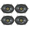 KICKER 6x8 225 Watt Max Power 4 Ohm 2-Way Car Audio Speakers (Qty 4) view 1