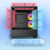 Apevia Phantom-MESH-BK Phantom Micro-ATX Dual-Chamber Mesh Gaming PC Case w/ 5X 120mm ARGB Fans, 366 RGB Modes, Mesh Airflow Performance Front Panel, 240mm Radiator Support, 2X USB3.0, HD Audio, Black view 4