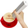 ylpddmm Mini Handheld Coffee Print,Handheld Food PrintPen,Latte Art Printer,Mini Food Printer, Food Machine PrintPen in Bread Cake for Cakes Bread Coffee Foodies Art Cooking,Brown view 1