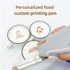ylpddmm Mini Handheld Coffee Print,Handheld Food PrintPen,Latte Art Printer,Mini Food Printer, Food Machine PrintPen in Bread Cake for Cakes Bread Coffee Foodies Art Cooking,Brown view 2