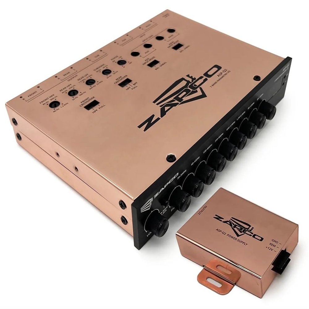 Zapco ASP-Q2 7-Band Parameter EQ/Crossovers