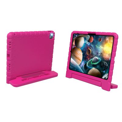 BILLISGOVA for iPad Pro 13 inch Case 2024, Shockproof Kids iPad 13 Pro Case, Protective Cover for iPad Pro 13 M4 with Pencil Holder, Anti-Slip Handle Stand, Rose Red