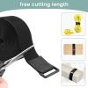 WSZJINB 1.5In x 16Ft Cinch Straps Heavy Duty With 20 Buckles, Black Nylon Hook and Loop Straps, Reusable Long Cable Ties for Organizer or Storage view 3