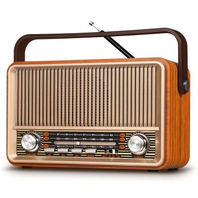 PRUNUS J-120 Radio Portable AM FM, Gifts for Mom Father, Plug in Wall