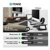 Fenge Monitor Stand Riser, Desk Top Shelf for 2 Monitors, Computer Stands for Desk, Wood & Steel Desktop Riser for Laptop, PC, Printer view 3