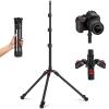 Anautin Extendable Light Stand Photography, 6.6ft/2m Light Tripod Stand for Travel, 13lb/6kg Heavy Duty Studio Lighting Stand for Continue Output Lighting, Flash, Strobe, Webcams, Camera, Softbox view 1
