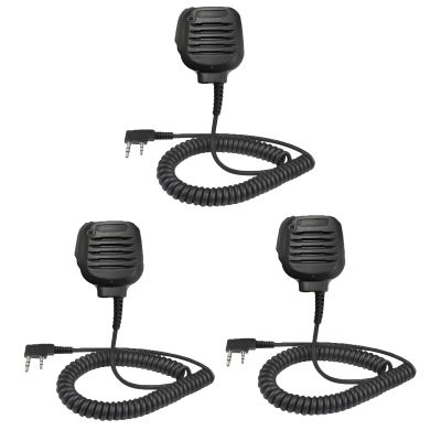 Amazingxiax 3Pack KMC-45D KMC-45 Speaker Mic Remote Speaker Microphone Shoulder Mic Military Spec for TK430 TK3201 TK2160 TK3160 TK2402 TK3402 TK2312 TK3312 NX240 NX220 KMC-21