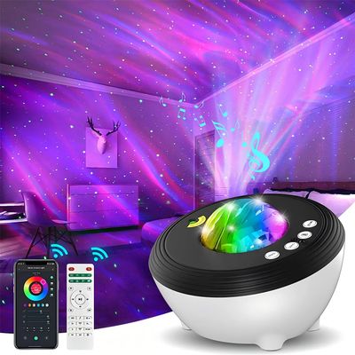 Northern Galaxy Light Projector,Star Aurora Projector with White Noises, Remote Control & Timer, Bluetooth Speaker, Galaxy Projector for Bedroom Ceiling,Party,Gift