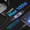 GHQXZT USB C Female to Female Adapter,USB c Coupler Female to Female 100W Power Delivery, 40Gbps USB c to c Female with 8K 60Hz Video Display Compatible for iPad, MacBook,Thunderbolt 4/3 (2Pack) view 2