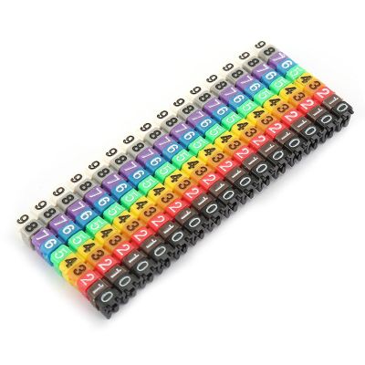 Digital Number Tube Wire Number, Numbering Marker Label Tube Cable Marker Colorful (150PCS -1.5MM 1.5)