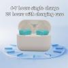 Bewinner Heart Shaped Wireless Earbuds with Noise Cancellation, Bluetooth 5.3 & Wireless Charging Case, 20H Total Playtime for Gym Office School - Light Blue view 4