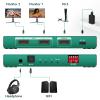 HDMI Splitter 1 in 2 Out 4k 120hz with Audio Extractor Hue Sync Box 1x2 hdmi 2.1 Splitters 8k 2 Way hdmi Splitter 1 in 2 Out 4k 120hz hdmi duplicator 1 Input 2 Output 8k hdmi 2.1 duplicator 1x2 view 3