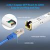 QSFPTEK 2.5Gbase-T Network Transceivers, 2500M Rate SFP to RJ45, 2.5gb Copper Module Mini Gbic Compatible with Cisco SFP-2.5G-RJ45, 100m, Other Open Switches - 4 Pack view 3