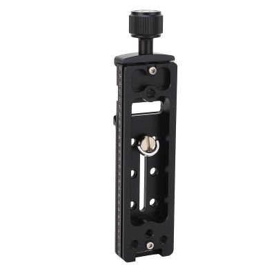 Camera Rail Nodal Slide, 150mm Quick Release Plate Clamp with 1/4in Screw Hole, Bubble Level, for Arca Compatible DSLR Tripod Monopod Ball Head, Panoramic Close Up Photography