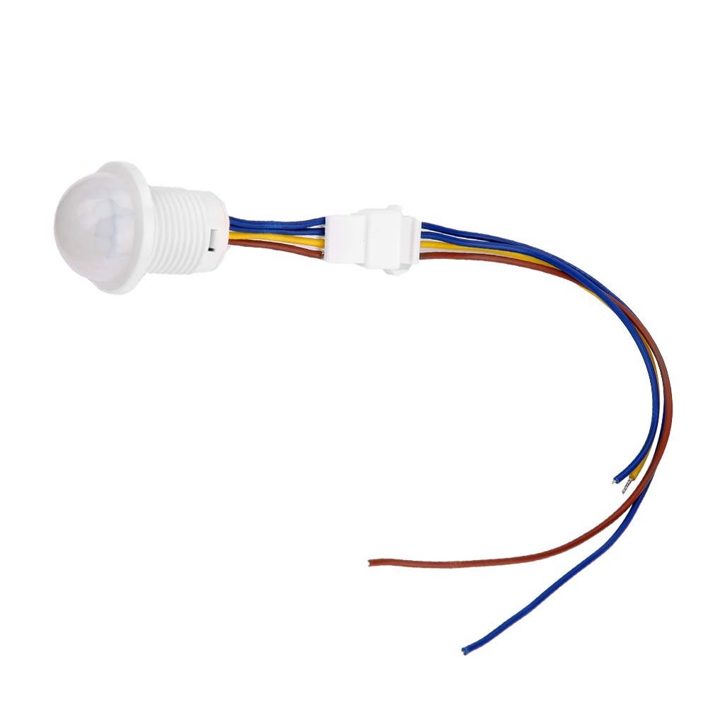 Akozon Mr HW06A LED Automatic Infrared Motion Sensor Control Switch, 1-40W, Compact Design Innovative with Auto Detection Function (MR-HW06A 35mm Long, 25mm Diameter)