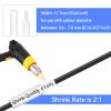 4 Pack Replacement for Ptouch HSe-231 HSe231 HS231 HS-231 HSe 11.7mm 0.46'' Black on White Heat Shrink Wire Cable Label Tape Tubing Use with Ptouch PT-D210 PT-D400 PT-E300 PT-E500 PT-P750WVP Maker view 2