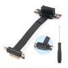 YHX-US New PCIE 3.0 X1 Extension Cable High Speed Flexible Riser Cable 90 Degree Adapter 36 PIN Sound Card Network Card Extension Cable (100MM) view 1