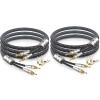 SKW High-End WG Series  Premium Speaker Cable Pair (16.4ft/5M, 2-Pack) with Convertible Banana/Spade Terminations view 1