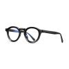 laureles Fashion Blue Light Blocking Round Reading Glasses Women Men Spring Hinged TR90 Frame Eyewear L15 (C1, 1.5, x) view 2