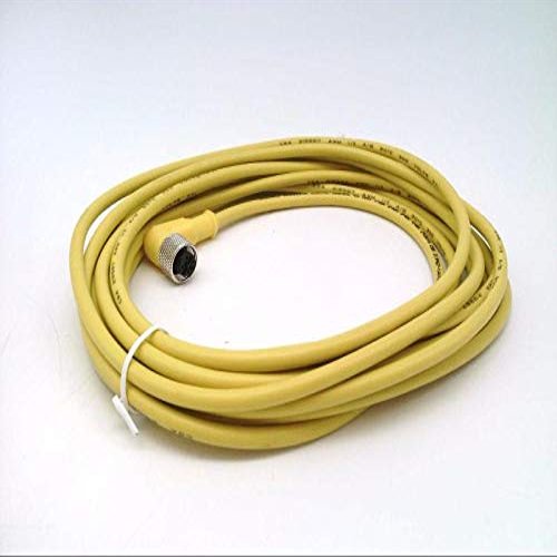 RADWELL RAD03240 Cord Set - 4 Pole, M12, Female Right Angle, Plug, 22AWG 5M, Stainless