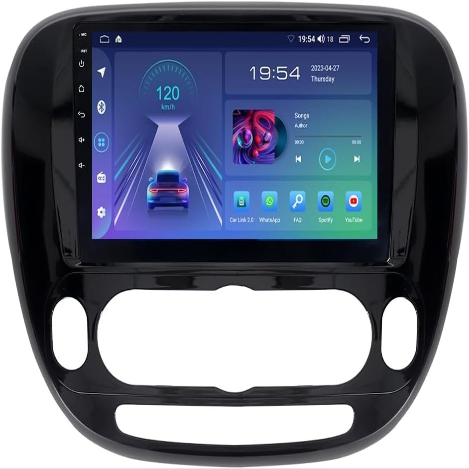 Alikali 9 inch Car Radio Stereo w/2+32G Radio for Kia Soul 2013-2019 Double Din Touchscreen Car Radio Receiver,Built-in WiFi GPS Navigation Bluetooth AHD Backup Camera