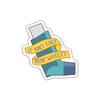 (3Pcs) It Ain't Easy Being Wheezy Sticker - Asthma Sticker - Respiratory Medical Sticker - Breathing Disease Sticker - Breathing Stickers - Stickers 3X3 - Sticker Wall - Laptop - Cell - Tumbler view 1