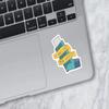 (3Pcs) It Ain't Easy Being Wheezy Sticker - Asthma Sticker - Respiratory Medical Sticker - Breathing Disease Sticker - Breathing Stickers - Stickers 3X3 - Sticker Wall - Laptop - Cell - Tumbler view 3