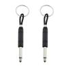 CChiai 2PCS Guitar Plug Keychain Amplifier Keychain Key Storage Chain Wall Mounted Keychain Kit 7.5x0.8cm/3x0.3in for Home Office Recording Studio Rehearsal Space view 1