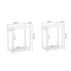 GLigeT 2-Tier Mobile CPU Holder Wood PC Tower Stand with Invisible Caster Wheels Floor Standing PC Main Case Stand for Home Office(Brown,L) view 2