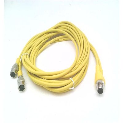 RADWELL RAD08401 Patch Cord, Y-Style, Male 5-PIN Connector to 2X Straight Female 5 PIN CONNECTORS,
