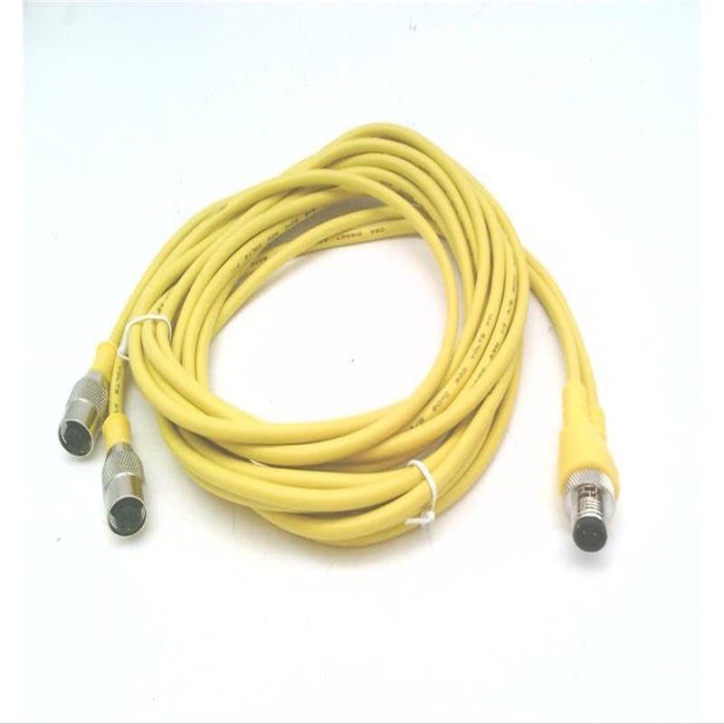 RADWELL RAD08401 Patch Cord, Y-Style, Male 5-PIN Connector to 2X Straight Female 5 PIN CONNECTORS,